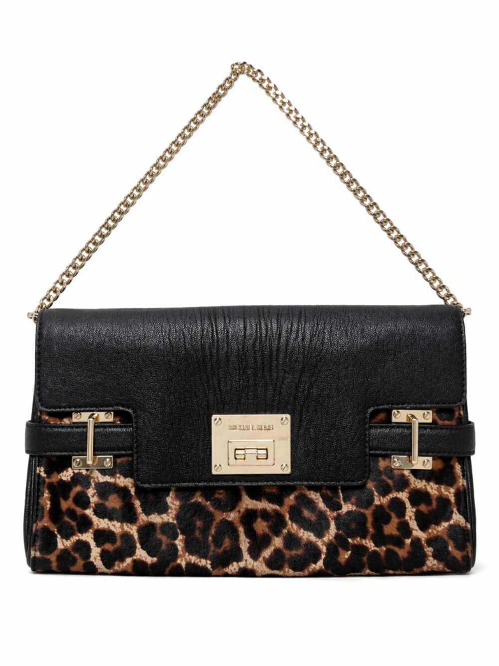Michael Kors Hamilton Leopard Haircalf Chain Shoulder Bag and Clutch